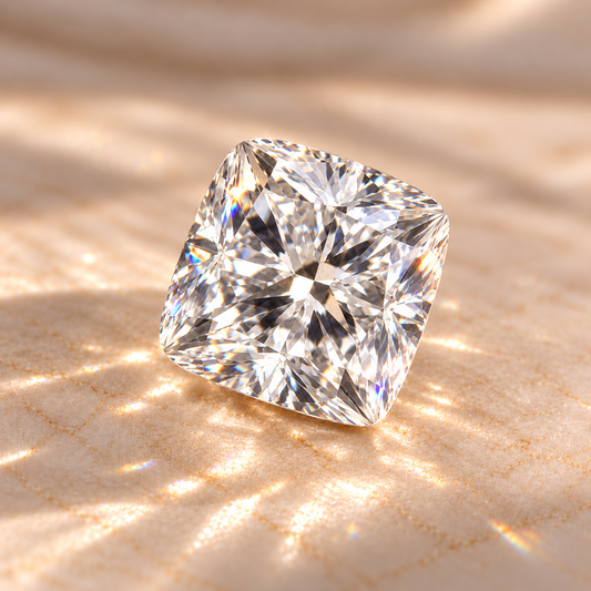 Cushion Cut Loose Moissanite – D Colour VVS1