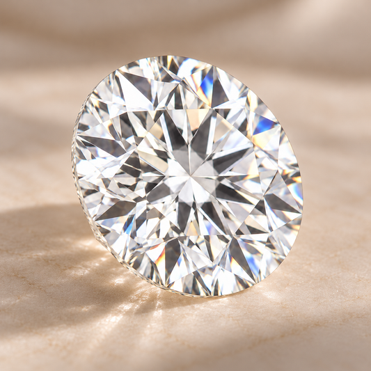 Round brilliant cut loose moissanite – D Colour VVS1