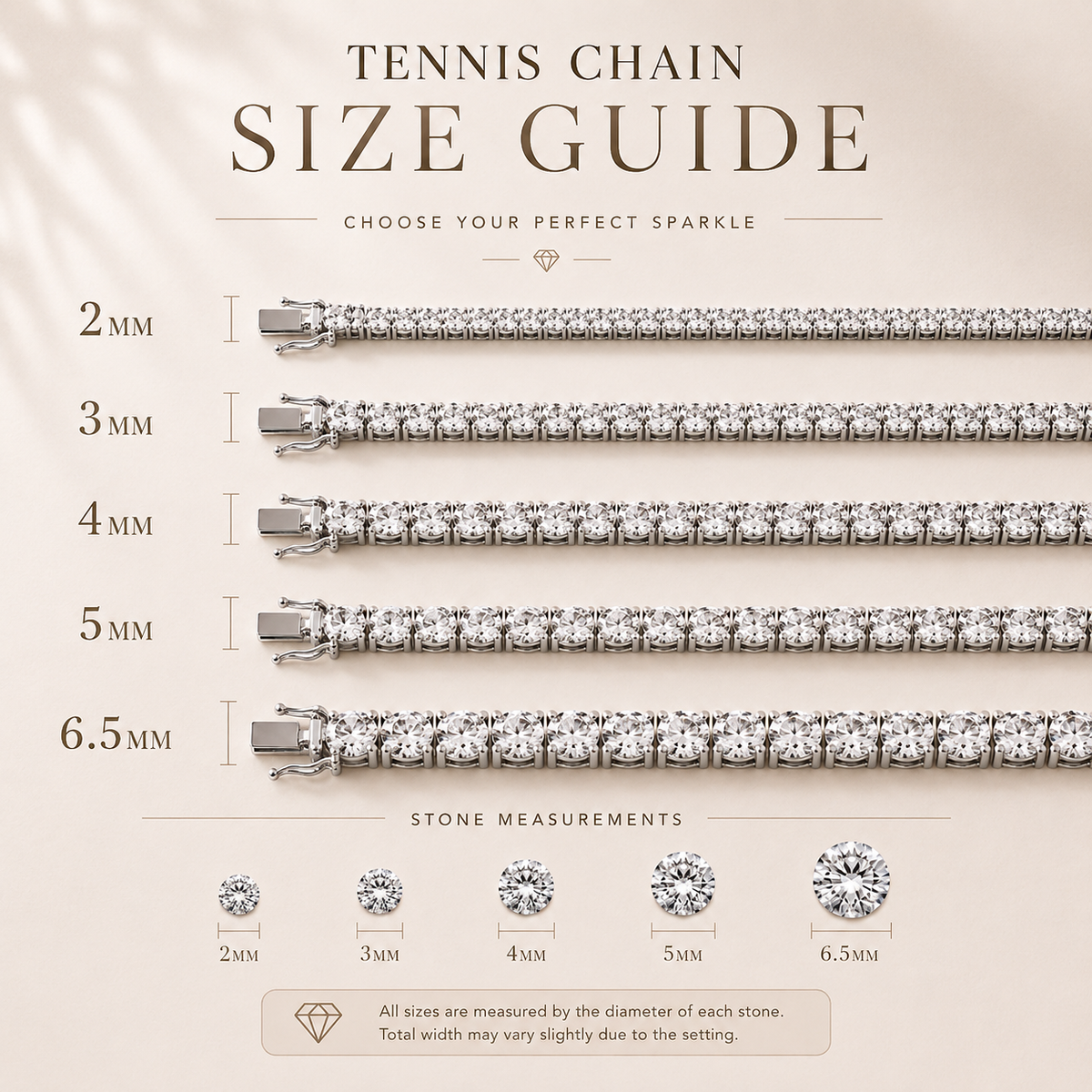 Moissanite Tennis Chain Necklace