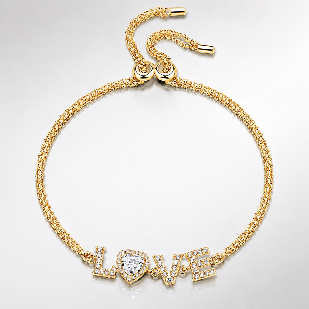Moissanite LOVE Bracelet