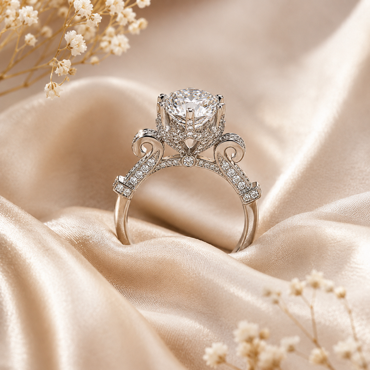 Protea Royale Moissanite Engagement Ring