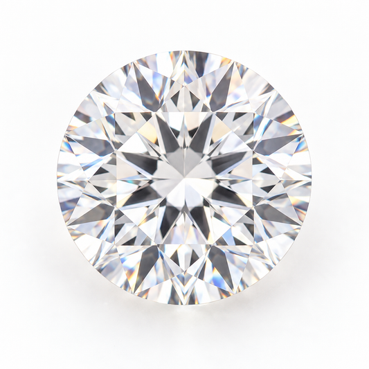 Round brilliant cut loose moissanite – D Colour VVS1