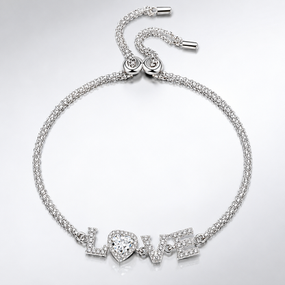 Moissanite LOVE Bracelet