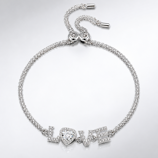 Moissanite LOVE Bracelet