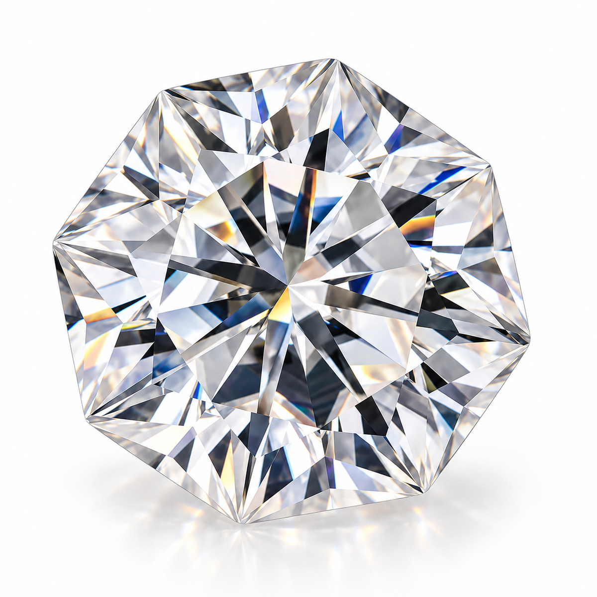 Octagon Cut Loose Moissanite – D Colour VVS1