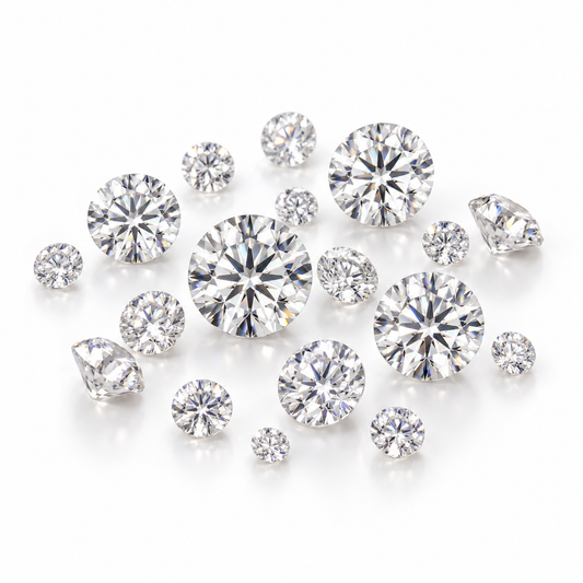 1ct Pack Round Brilliant Melee Moissanite – D Colour VVS1