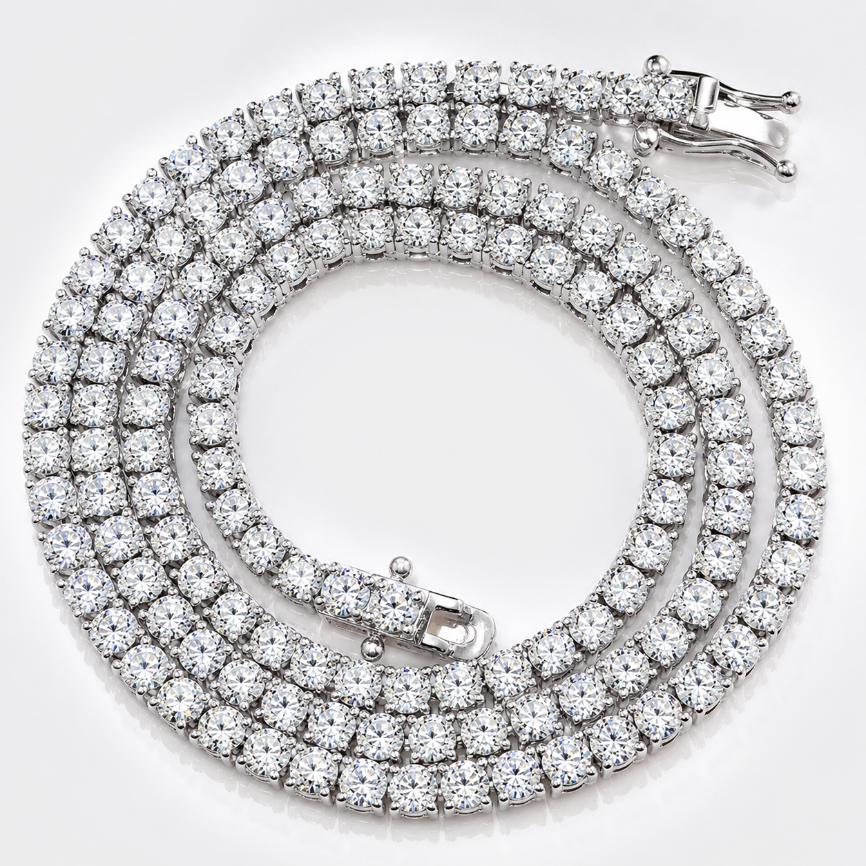 Moissanite Tennis Chain Necklace