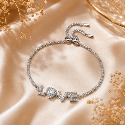 Moissanite LOVE Bracelet