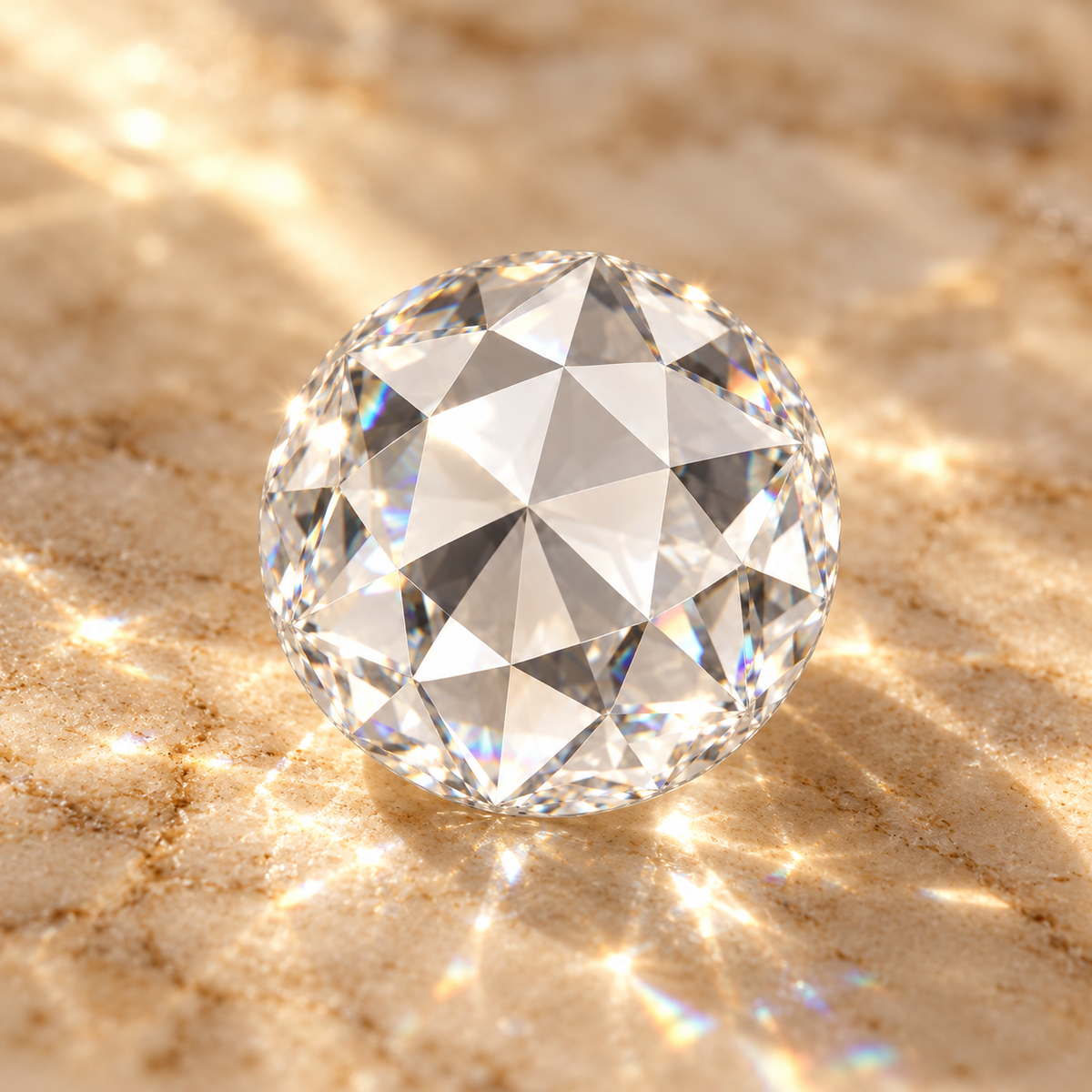 Flat Rose Cut Loose Moissanite – D Colour VVS1