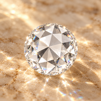 Flat Rose Cut Loose Moissanite – D Colour VVS1