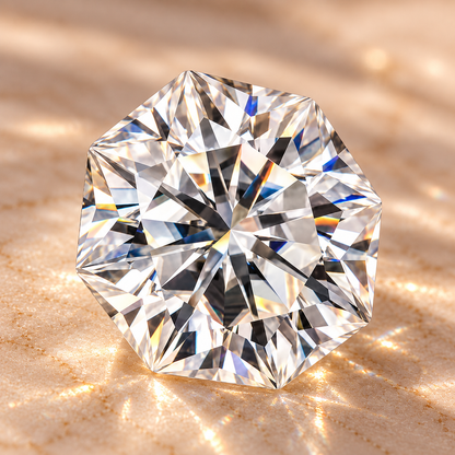 Octagon Cut Loose Moissanite – D Colour VVS1