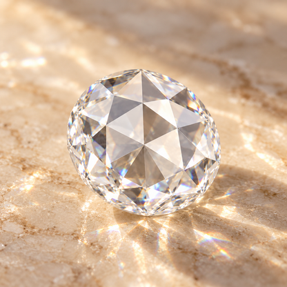 Flat Rose Cut Loose Moissanite – D Colour VVS1