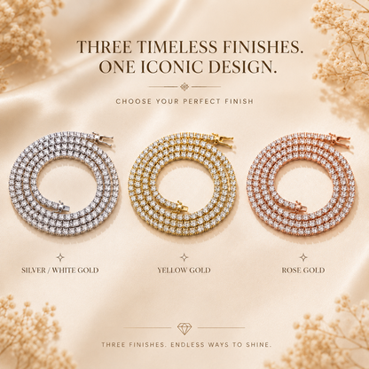 Moissanite Tennis Chain Necklace