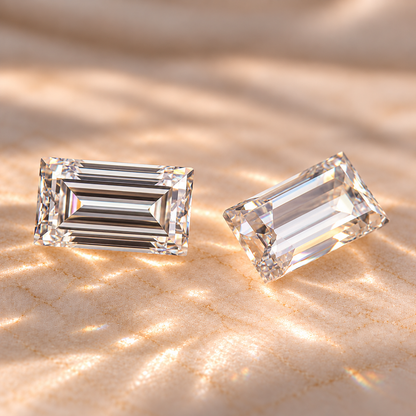 Baguette Cut Loose Moissanite – D Colour VVS1
