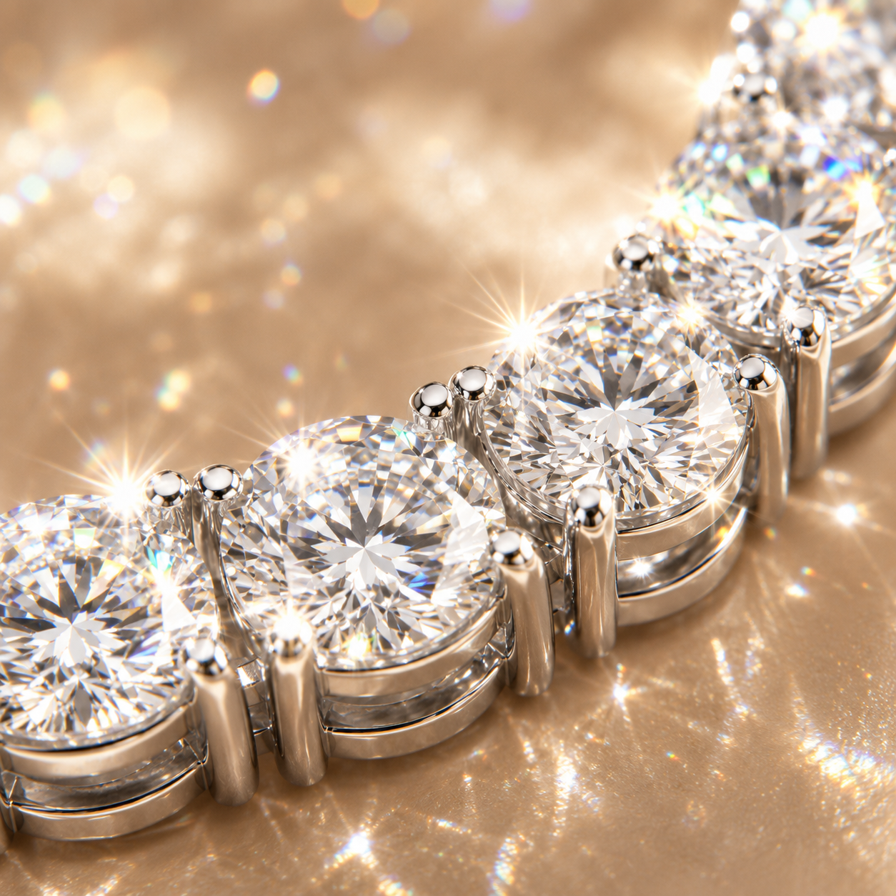 Moissanite Tennis Chain Necklace