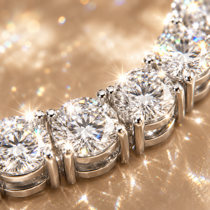 Moissanite Tennis Chain Necklace