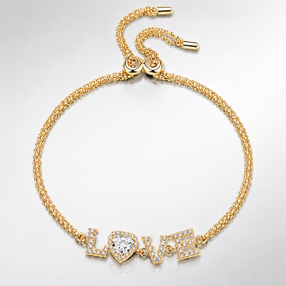 Moissanite LOVE Bracelet