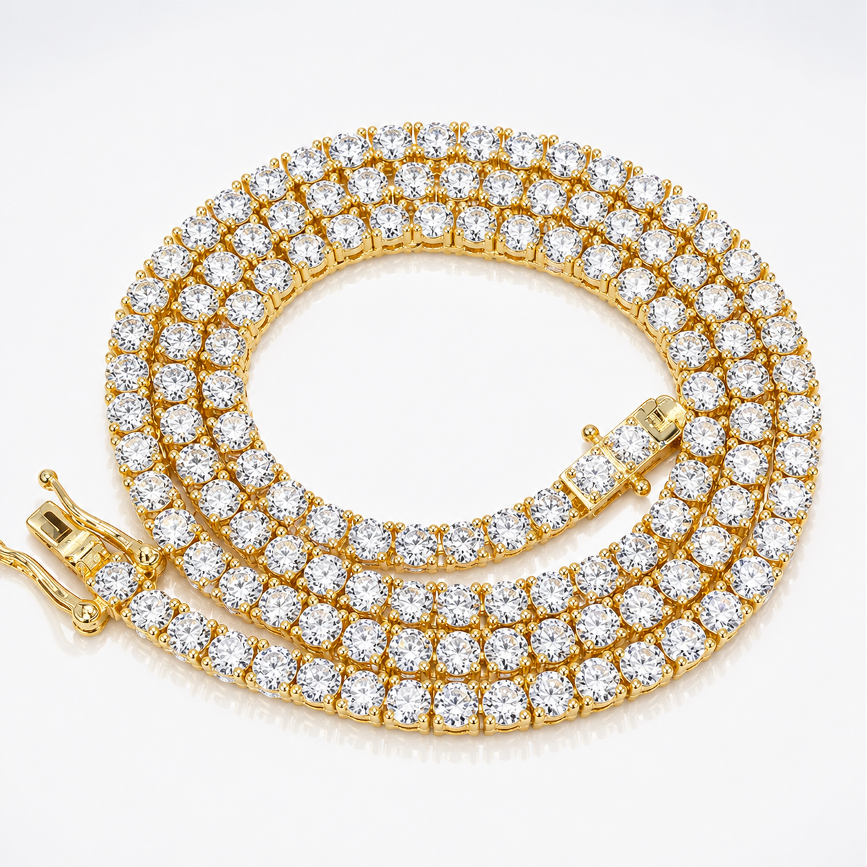 Moissanite Tennis Chain Necklace