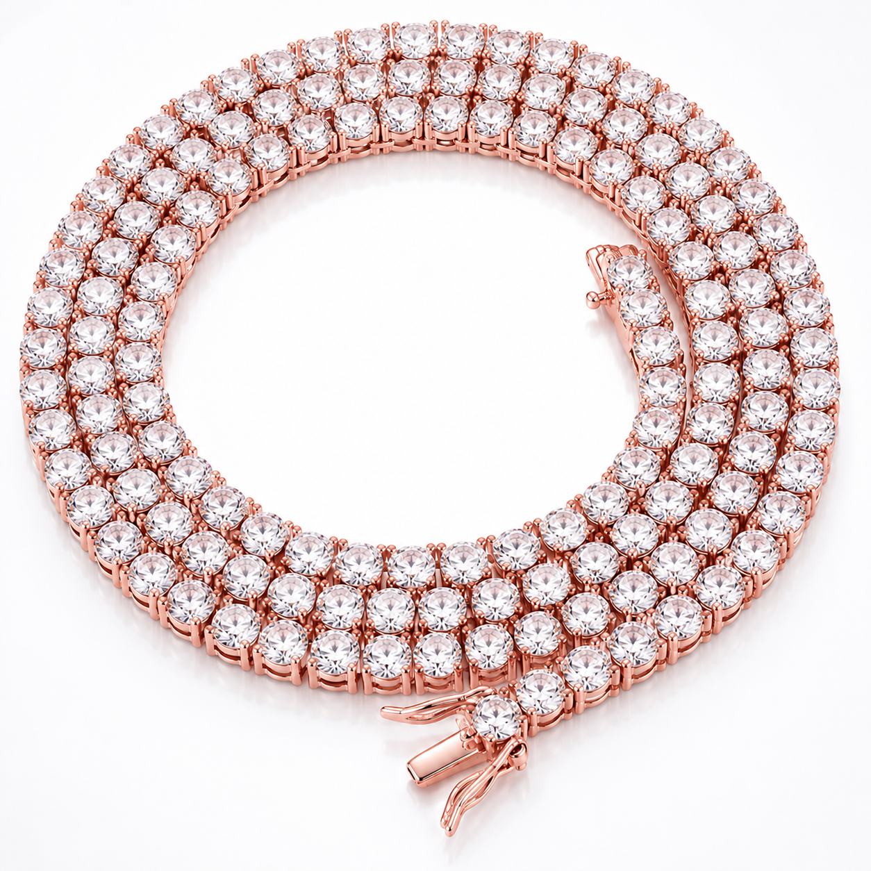 Moissanite Tennis Chain Necklace