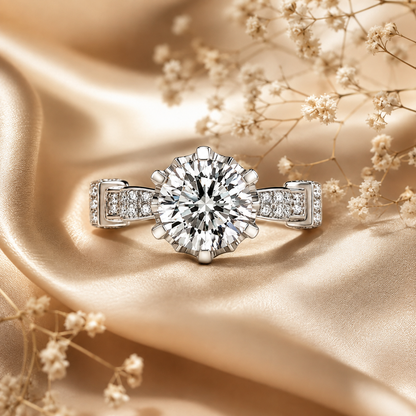 Protea Royale Moissanite Engagement Ring
