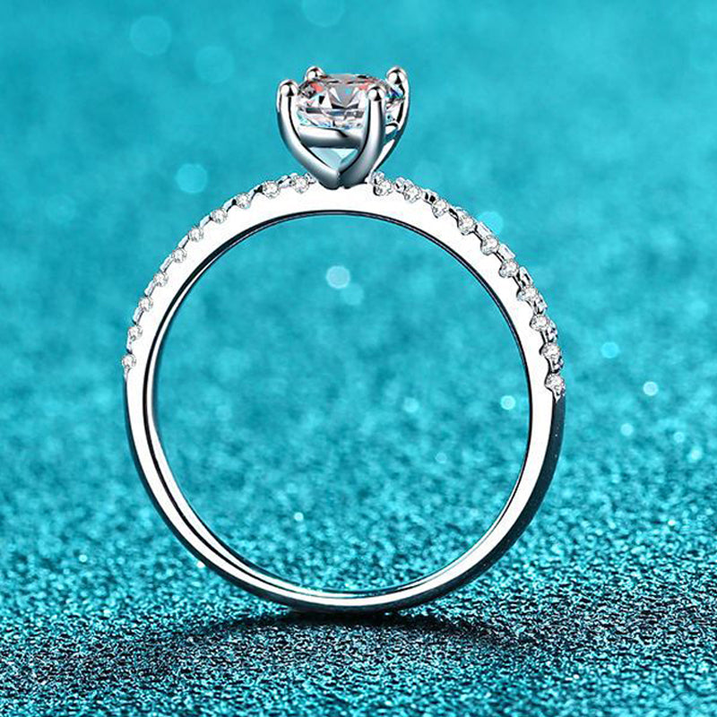Dazzling Delights Oval Cut Moissanite Ring